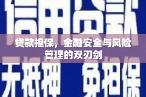 北流贷款担保，金融安全与风险管理的双刃剑