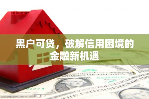 北流黑户可贷，破解信用困境的金融新机遇